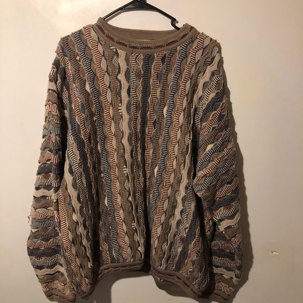 Chunky oversized ITaly ENRICO UOMO ITALY retro sweater unisex - Picture 2 of 8